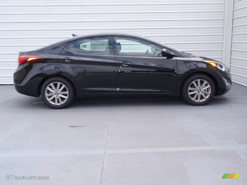 2014 Elantra SE Sedan - Black / Gray photo #3