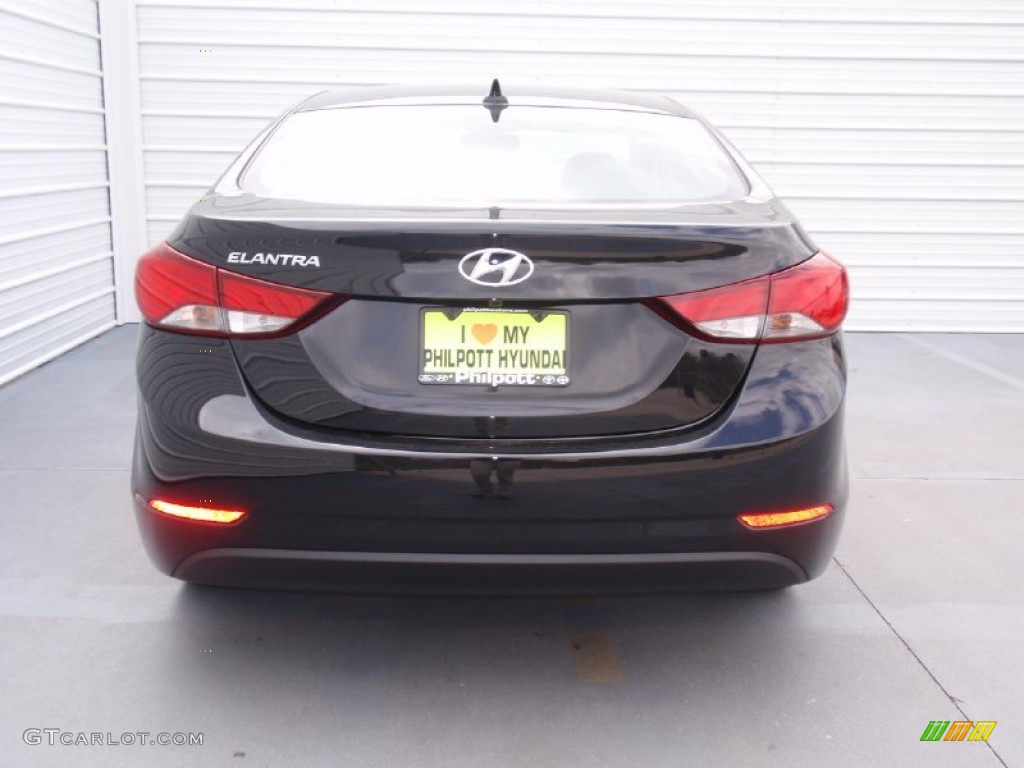 2014 Elantra SE Sedan - Black / Gray photo #5