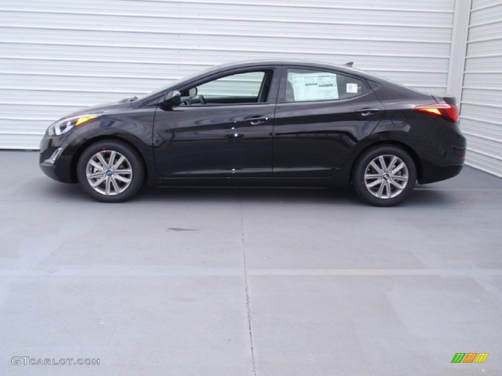 2014 Elantra SE Sedan - Black / Gray photo #6