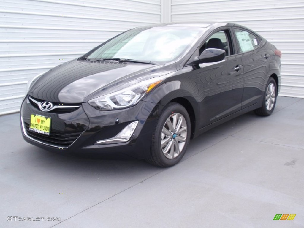 2014 Elantra SE Sedan - Black / Gray photo #7