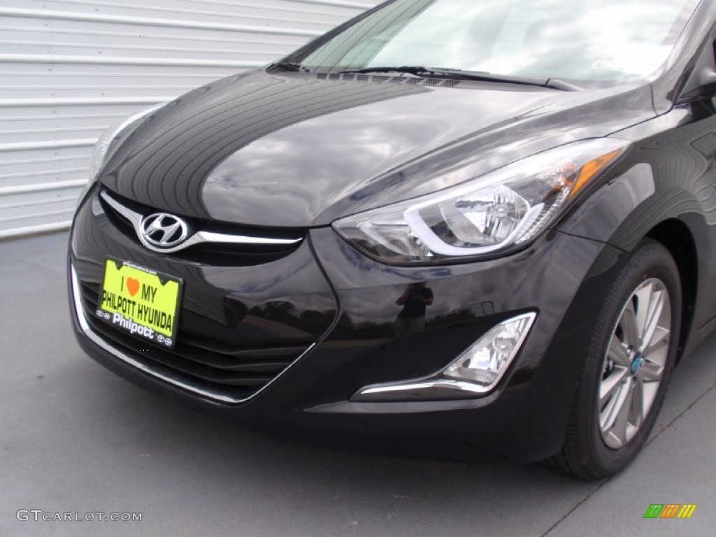 2014 Elantra SE Sedan - Black / Gray photo #11