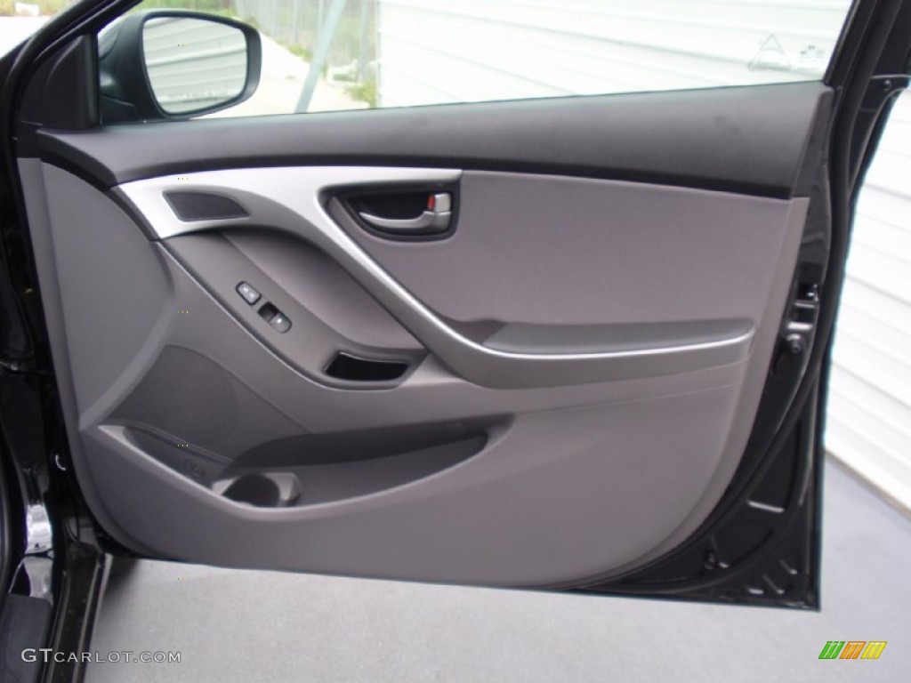 2014 Elantra SE Sedan - Black / Gray photo #16