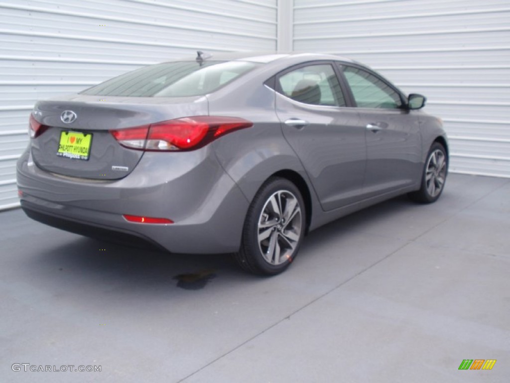 2014 Elantra Limited Sedan - Gray / Black photo #4