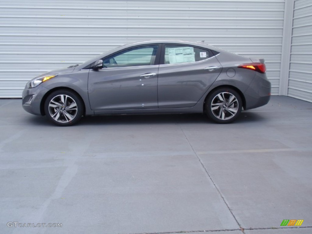 2014 Elantra Limited Sedan - Gray / Black photo #6