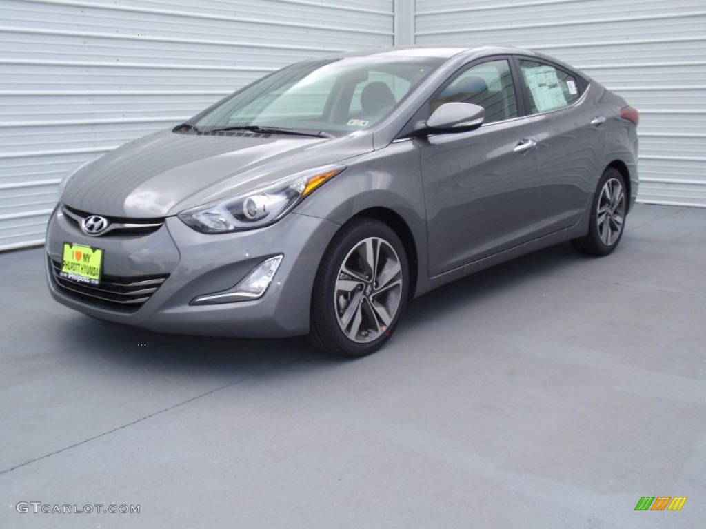 2014 Elantra Limited Sedan - Gray / Black photo #7