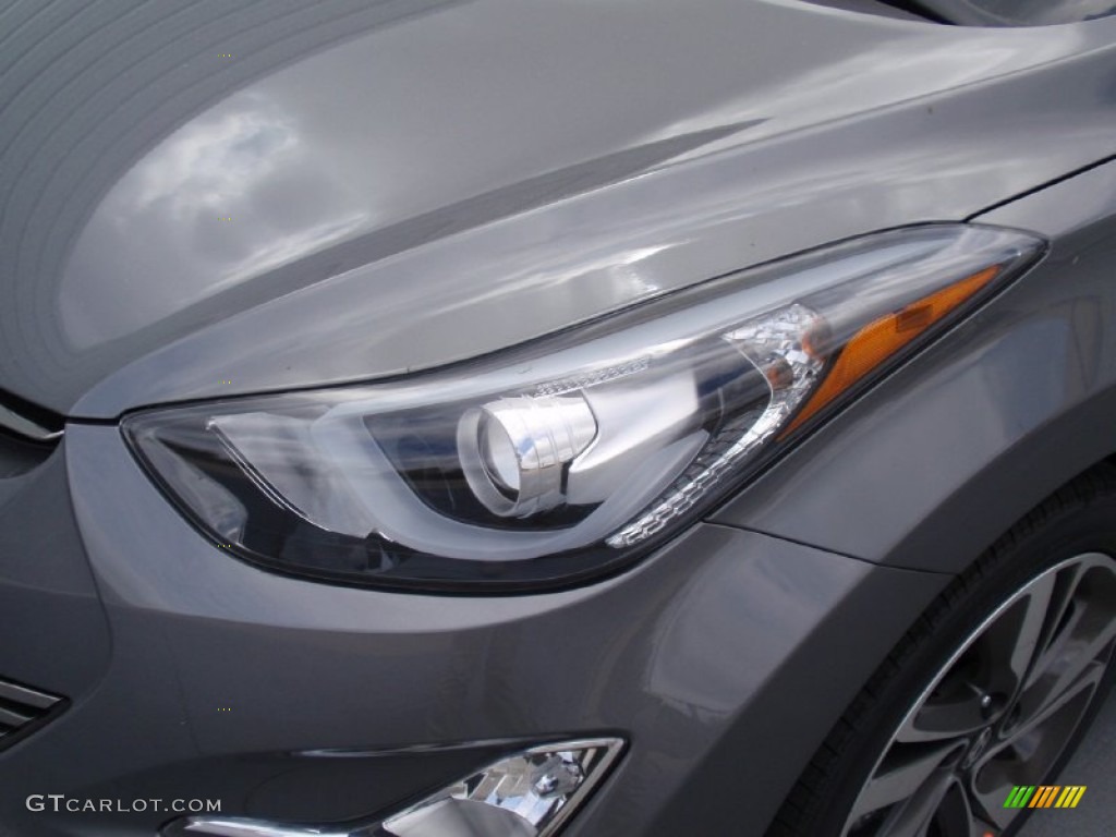 2014 Elantra Limited Sedan - Gray / Black photo #9
