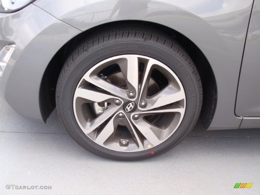 2014 Elantra Limited Sedan - Gray / Black photo #12
