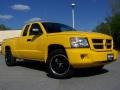 2008 Detonator Yellow Dodge Dakota Sport Extended Cab  photo #1