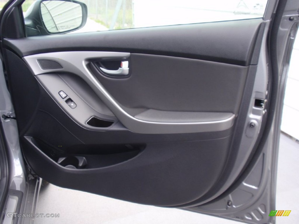 2014 Elantra Limited Sedan - Gray / Black photo #17