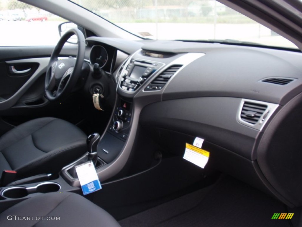 2014 Elantra Limited Sedan - Gray / Black photo #18