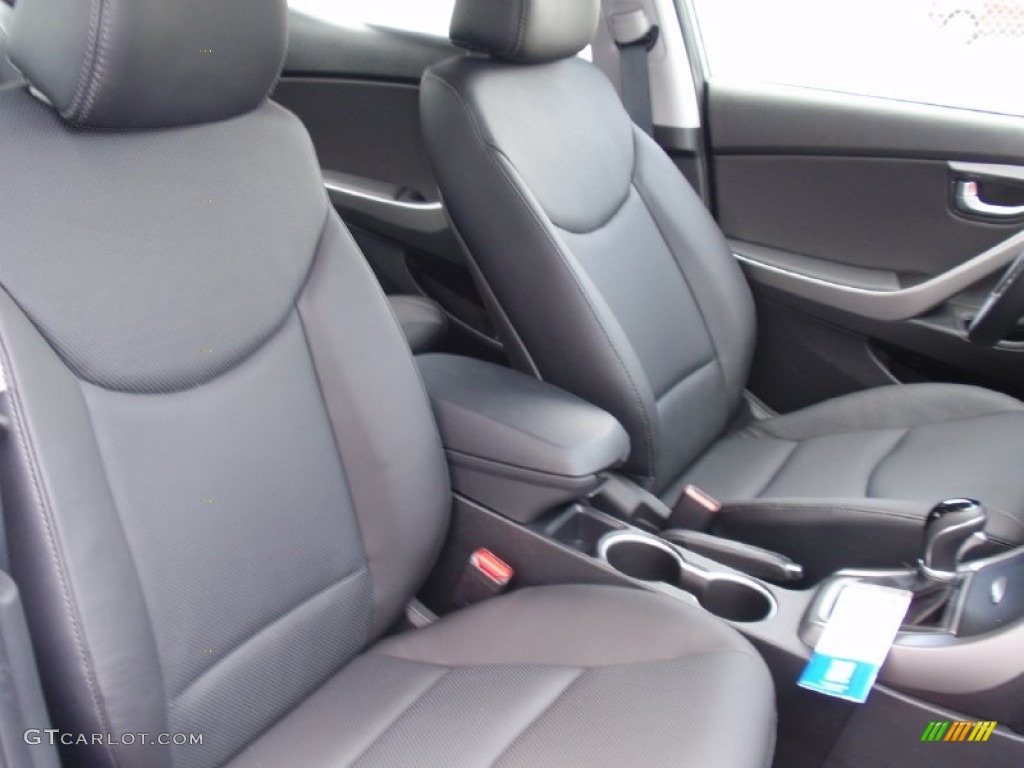2014 Elantra Limited Sedan - Gray / Black photo #19