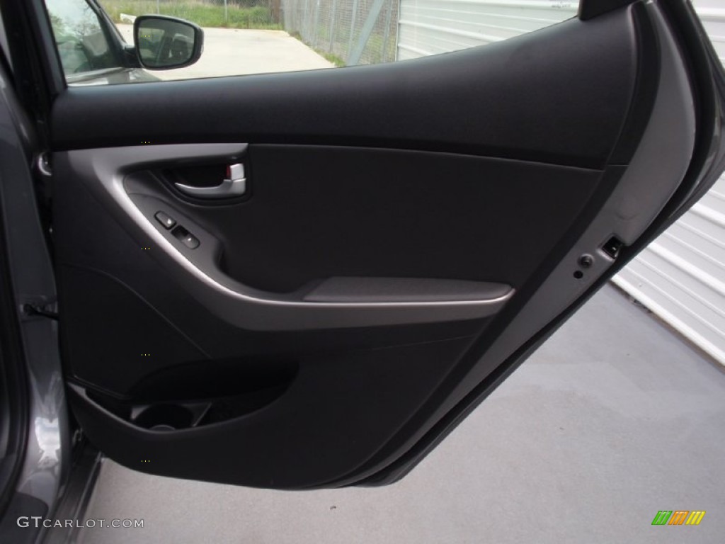 2014 Elantra Limited Sedan - Gray / Black photo #20