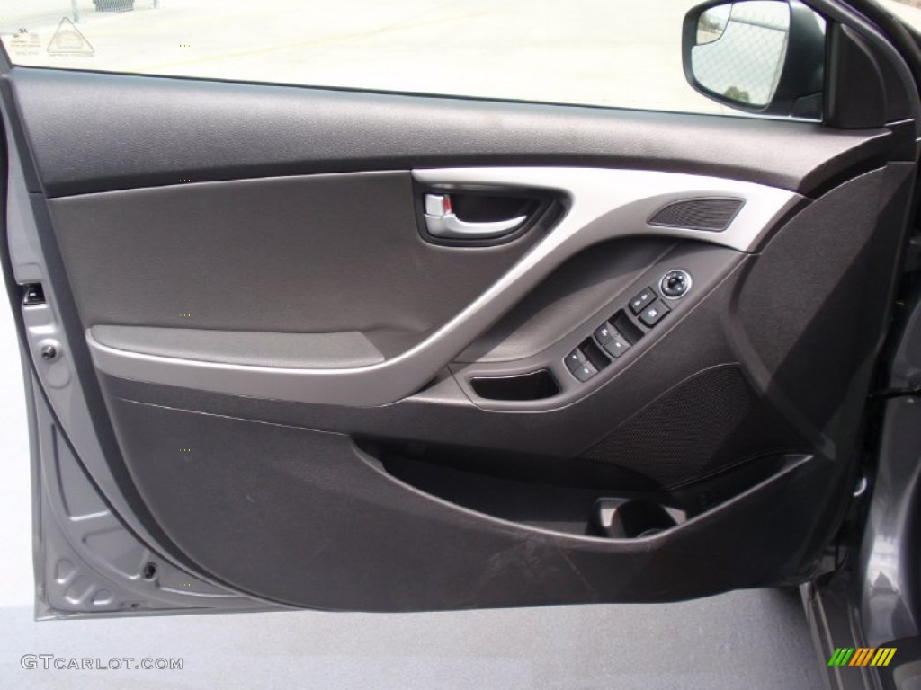 2014 Elantra Limited Sedan - Gray / Black photo #23