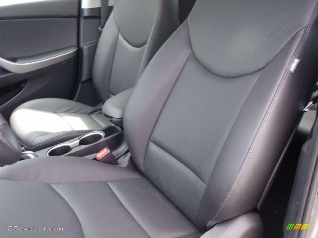 2014 Elantra Limited Sedan - Gray / Black photo #26