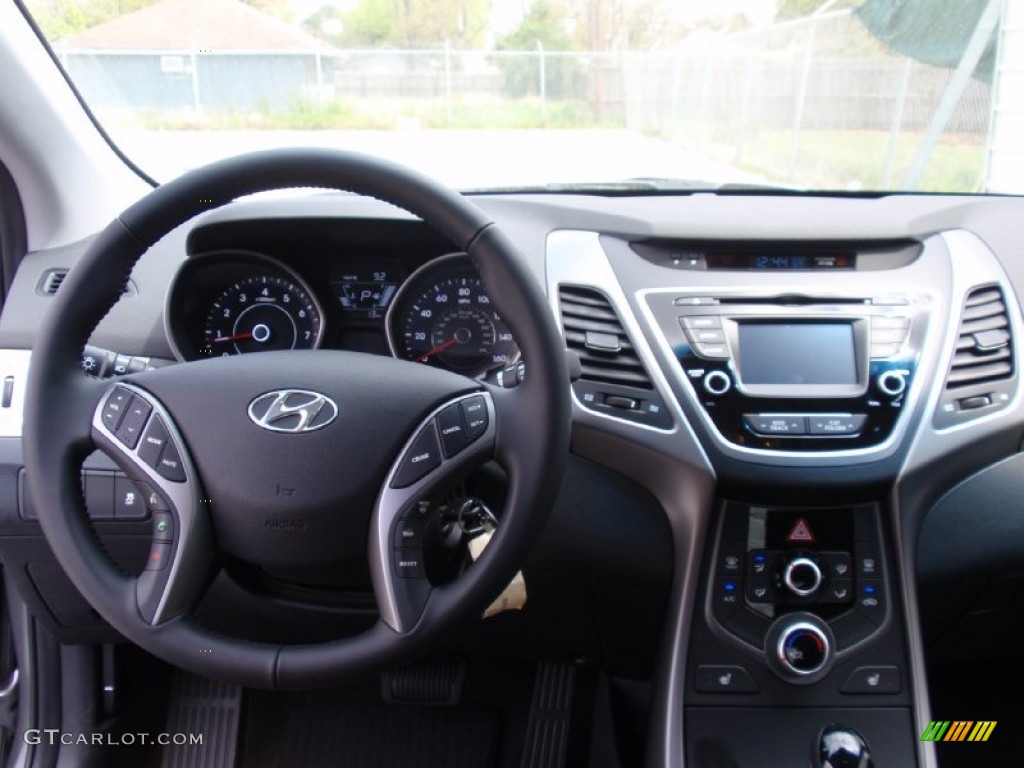 2014 Elantra Limited Sedan - Gray / Black photo #28