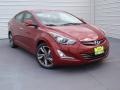 2014 Red Hyundai Elantra Limited Sedan  photo #1