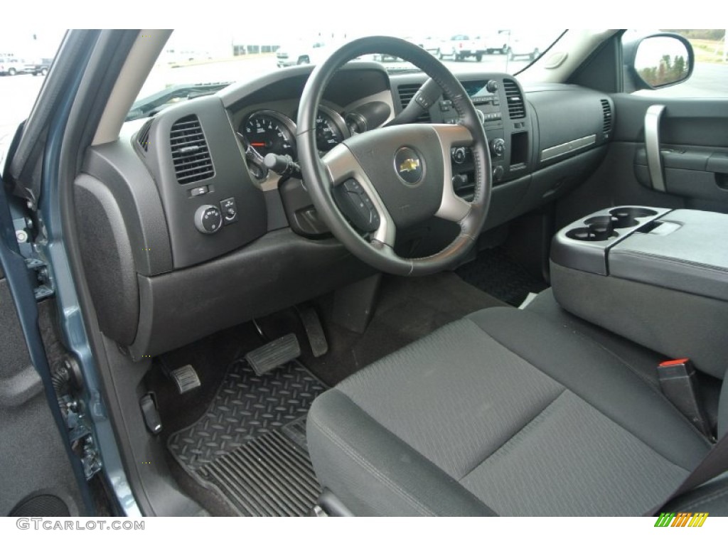Ebony Interior 2013 Chevrolet Silverado 1500 LT Crew Cab Photo #91638336