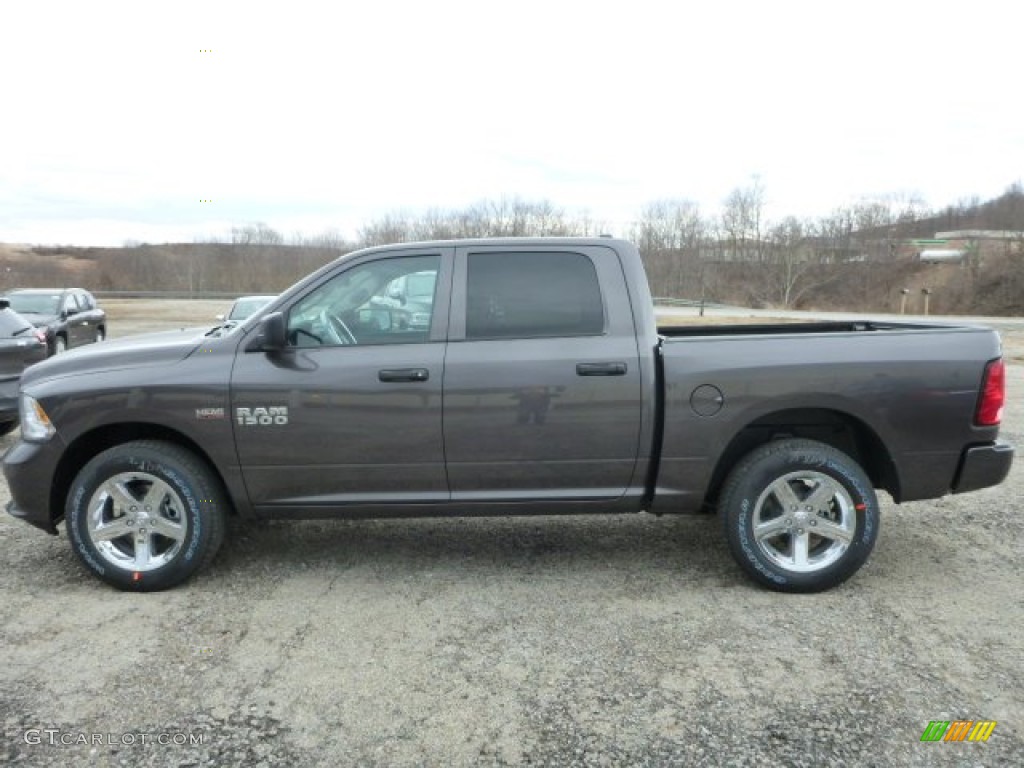 2014 1500 Express Crew Cab 4x4 - Granite Crystal Metallic / Black/Diesel Gray photo #2