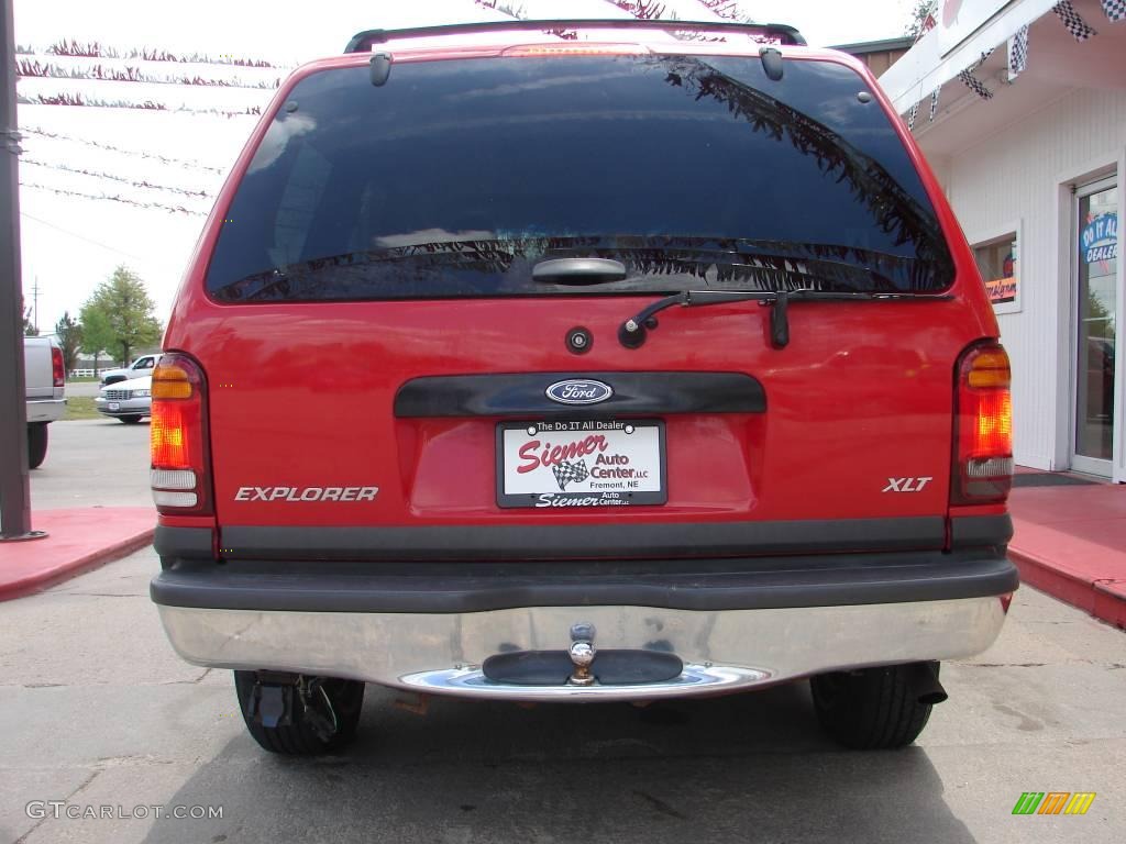 1999 Explorer XLT 4x4 - Bright Red Clearcoat / Medium Prairie Tan photo #6