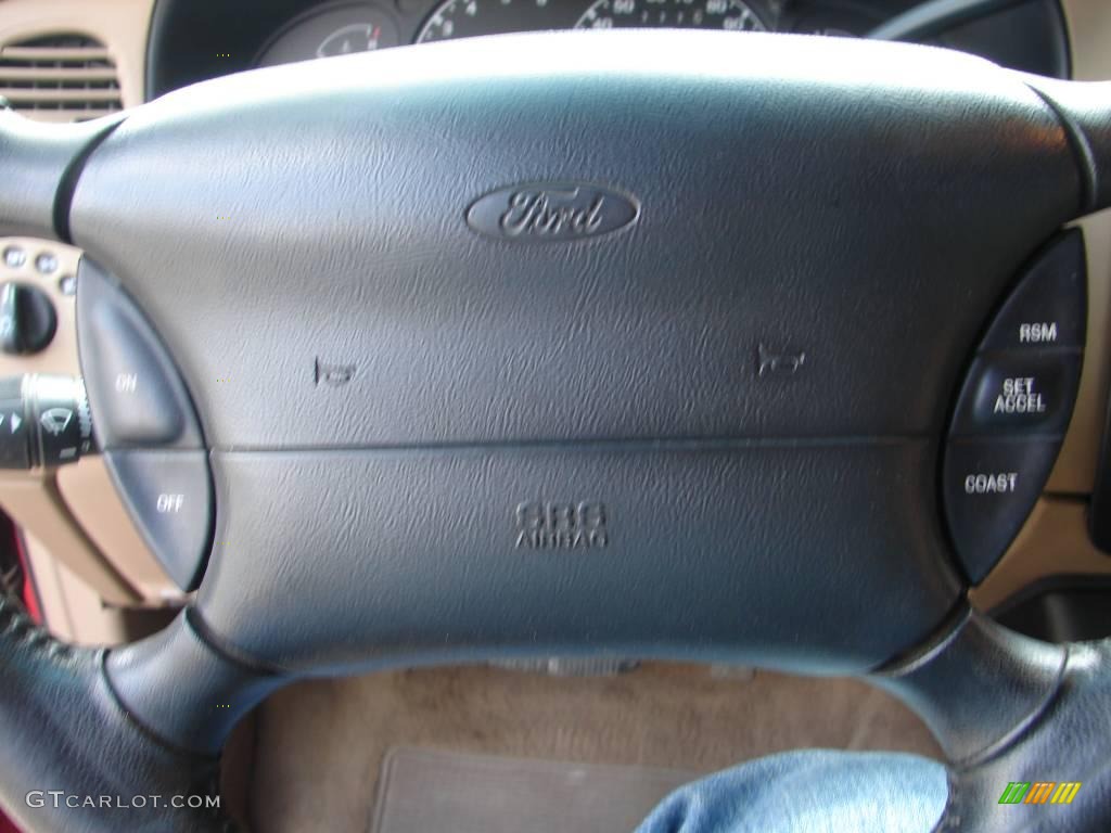 1999 Explorer XLT 4x4 - Bright Red Clearcoat / Medium Prairie Tan photo #13
