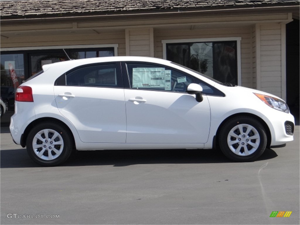 Clear White 2014 Kia Rio LX Exterior Photo #91643621