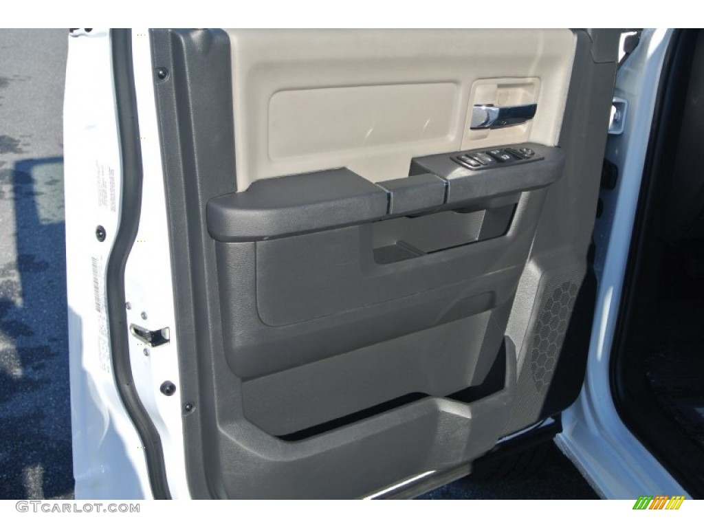 2012 Ram 1500 SLT Quad Cab 4x4 - Bright White / Dark Slate Gray/Medium Graystone photo #10