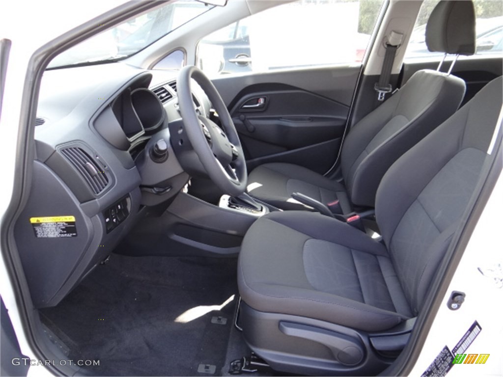 Black Interior 2014 Kia Rio LX Photo #91645127