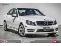 2014 Polar White Mercedes-Benz C 350 Sport  photo #1