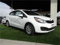 Clear White 2014 Kia Rio LX