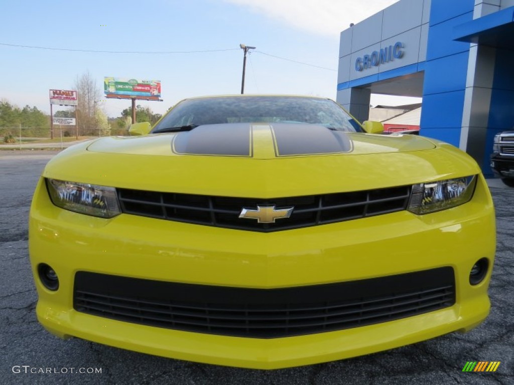 2014 Camaro LT Coupe - Bright Yellow / Black photo #2