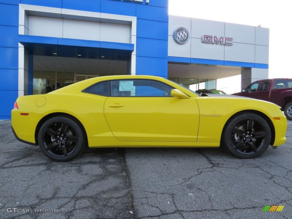 2014 Camaro LT Coupe - Bright Yellow / Black photo #8