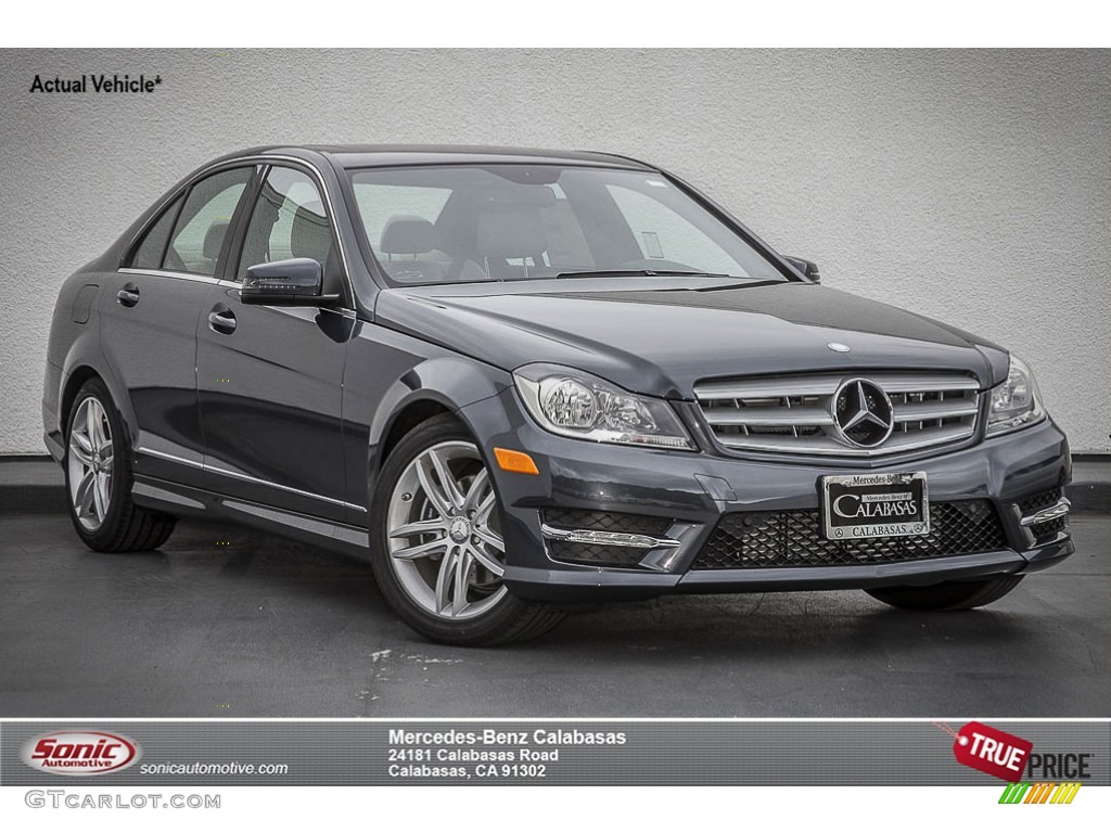 2014 C 250 Sport - Steel Grey Metallic / Black photo #1