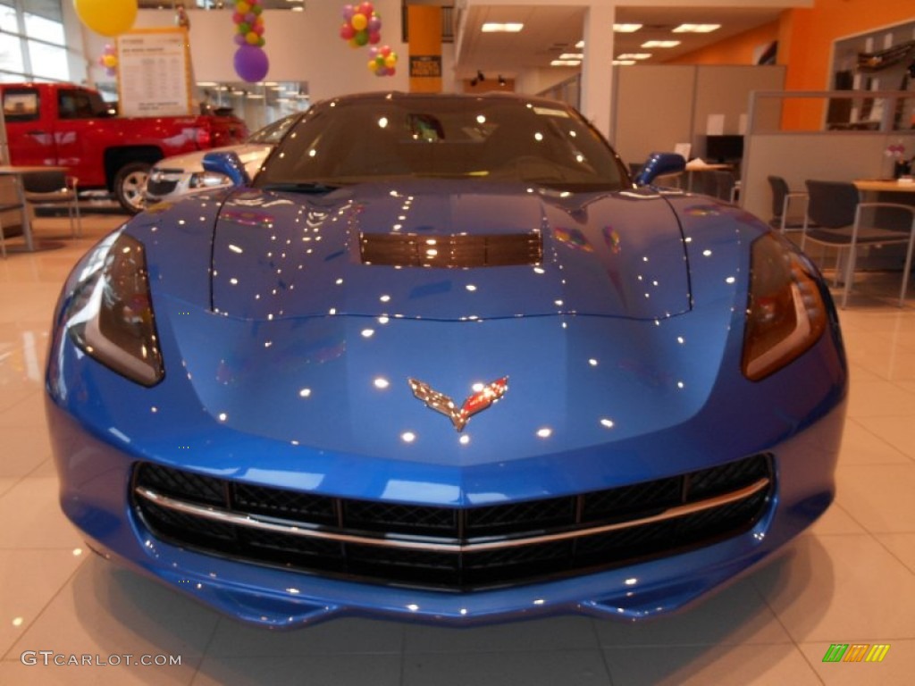 2014 Corvette Stingray Coupe - Laguna Blue Tintcoat / Jet Black photo #2