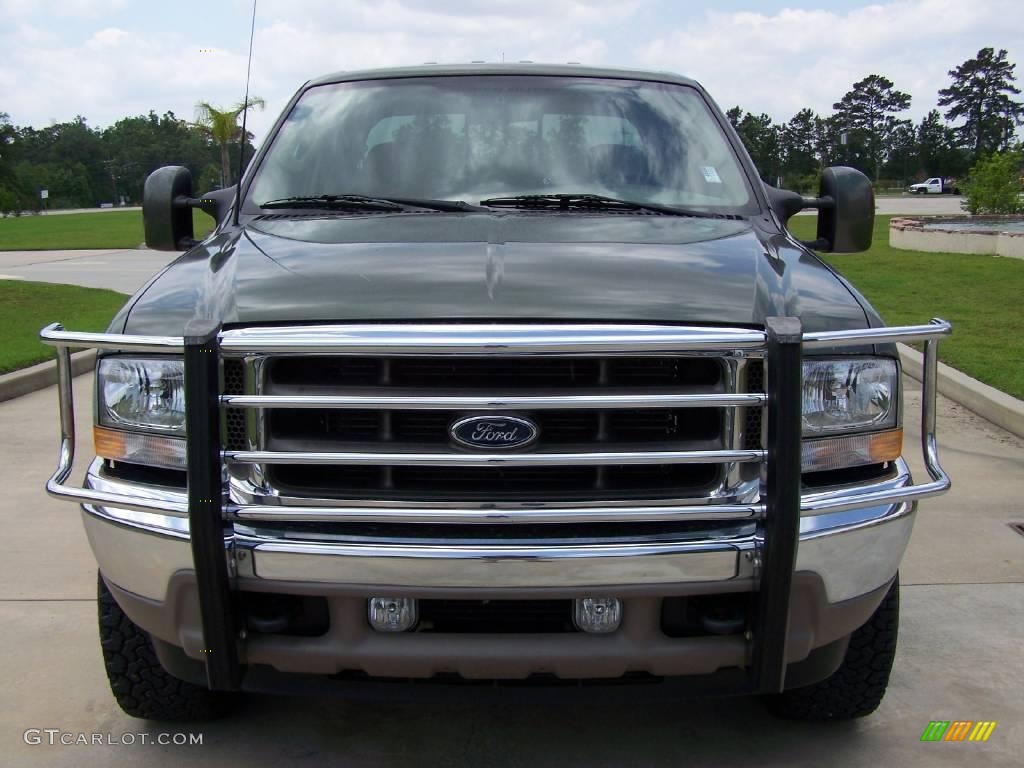 2003 F250 Super Duty King Ranch Crew Cab 4x4 - Estate Green Metallic / Castano Brown photo #8