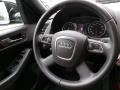 2010 Audi Q5 Cinnamon Brown Interior Steering Wheel Photo