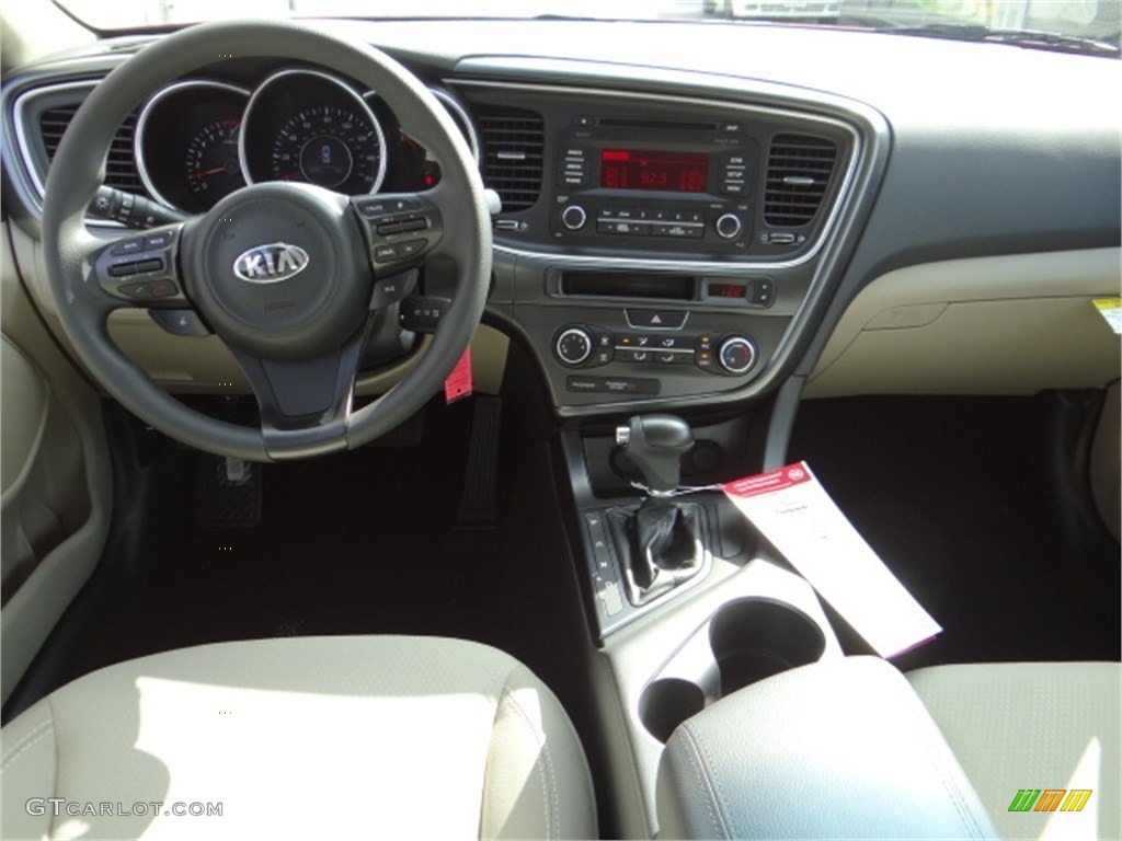 2014 Optima LX - Remington Red / Beige photo #11