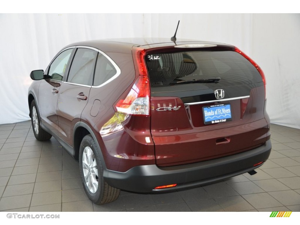 2014 CR-V EX - Basque Red Pearl II / Gray photo #6