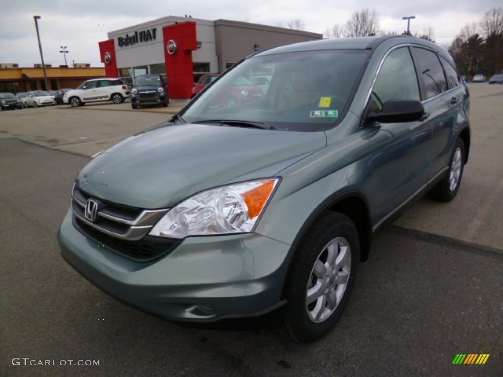 2011 CR-V SE 4WD - Opal Sage Metallic / Ivory photo #3