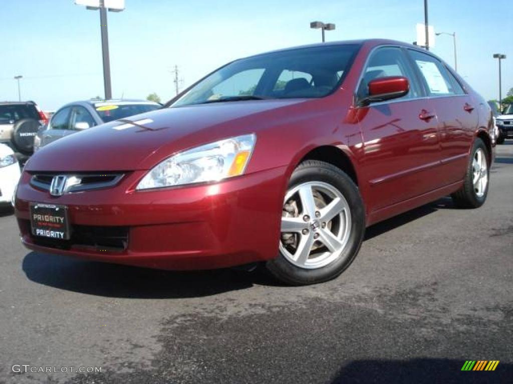 2003 Accord EX Sedan - Redondo Red Pearl / Gray photo #1