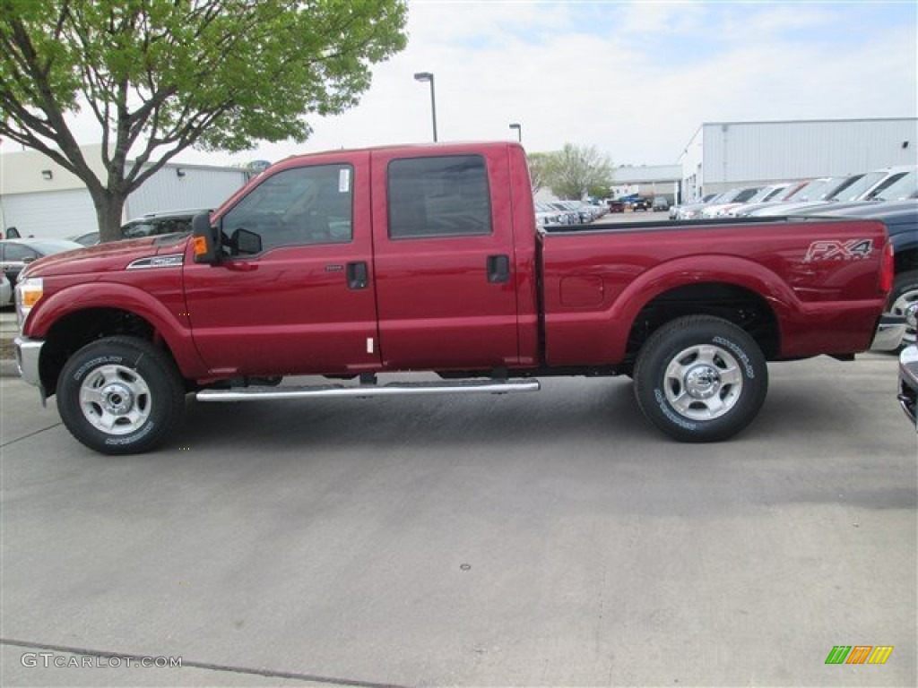 Ruby Red Metallic 2014 Ford F250 Super Duty XLT Crew Cab 4x4 Exterior Photo #91665086