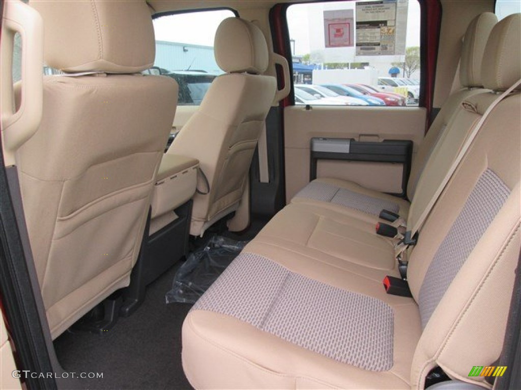 2014 Ford F250 Super Duty XLT Crew Cab 4x4 Rear Seat Photo #91665173