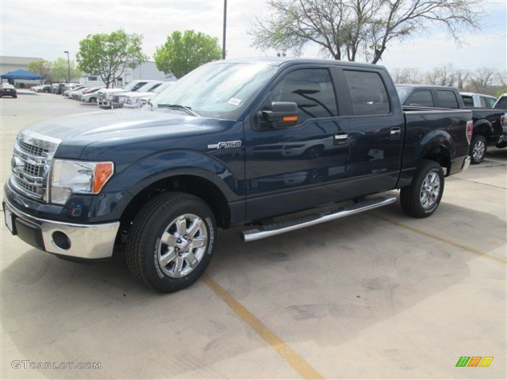 2014 F150 XLT SuperCrew - Blue Jeans / Steel Grey photo #1