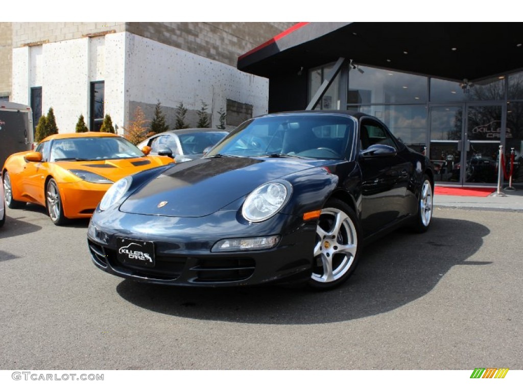 2006 911 Carrera 4 Cabriolet - Cobalt Blue Metallic / Black photo #2