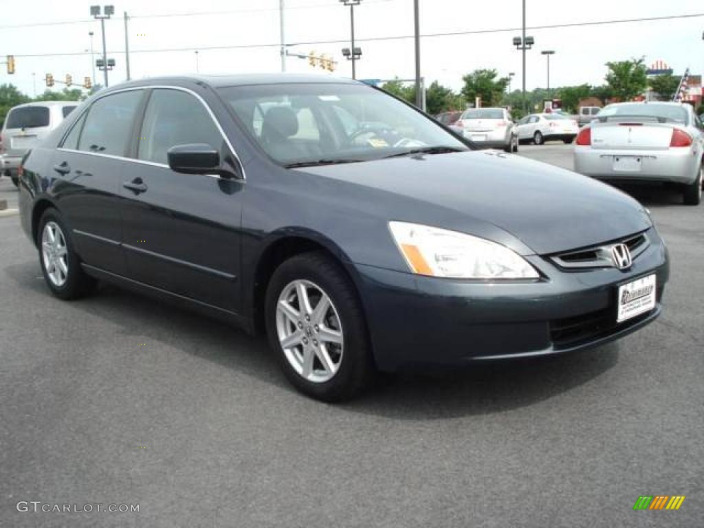 2003 Accord EX V6 Sedan - Graphite Pearl / Gray photo #9