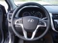 2014 Hyundai Accent Black Interior Steering Wheel Photo