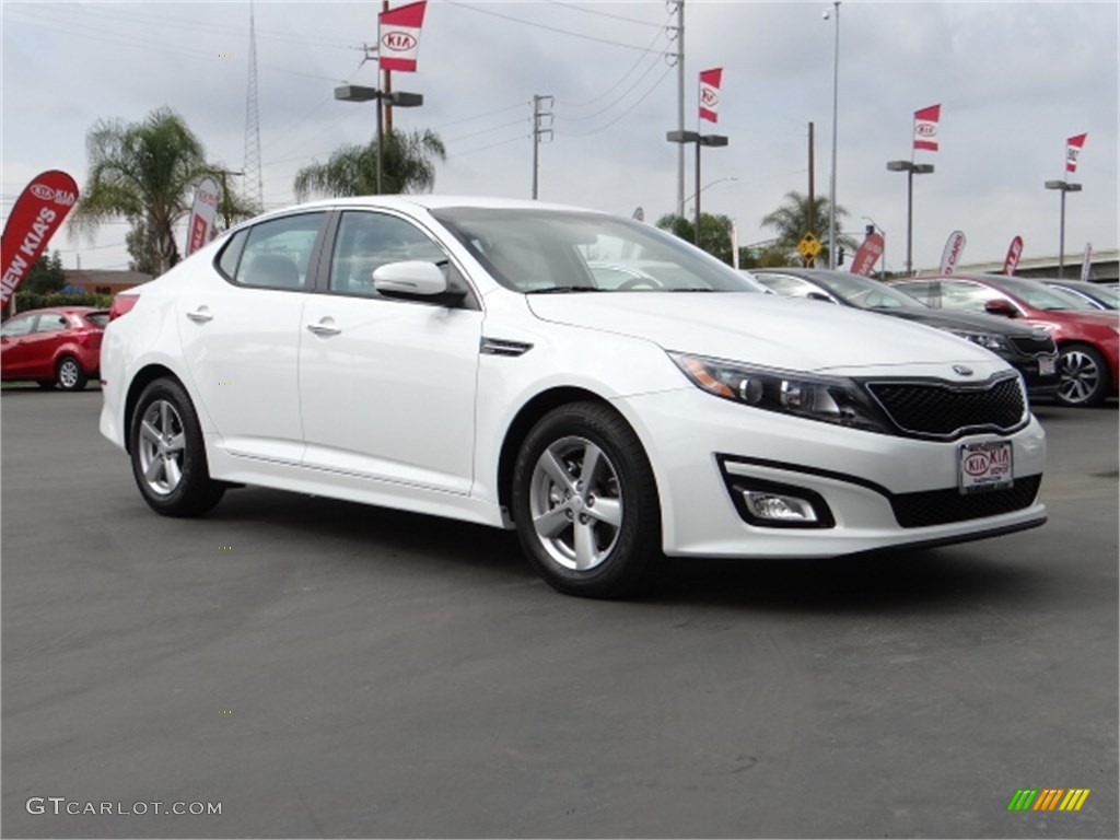 2014 Optima LX - Snow White Pearl / Gray photo #1