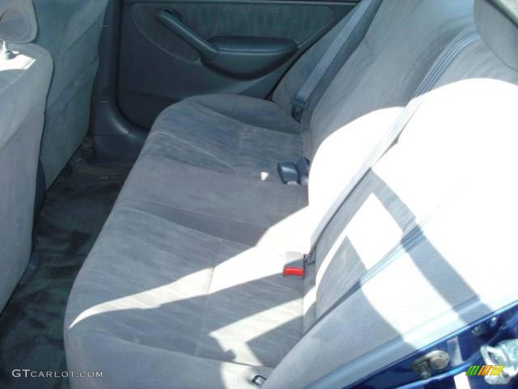 2004 Civic LX Sedan - Eternal Blue Pearl / Gray photo #10