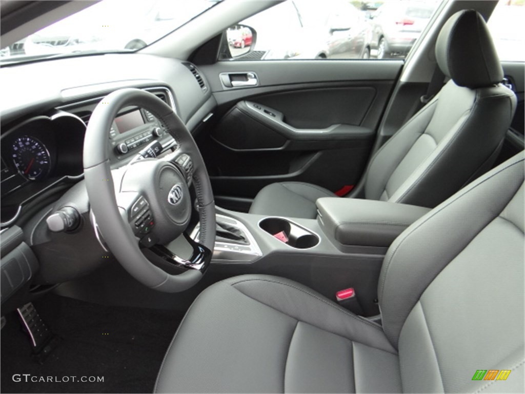 Black Interior 2014 Kia Optima SX Photo #91668059