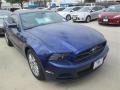 2014 Deep Impact Blue Ford Mustang V6 Premium Coupe  photo #5
