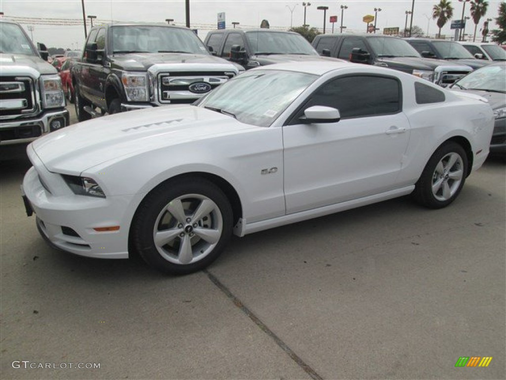 2014 Mustang GT Coupe - Oxford White / Charcoal Black photo #1